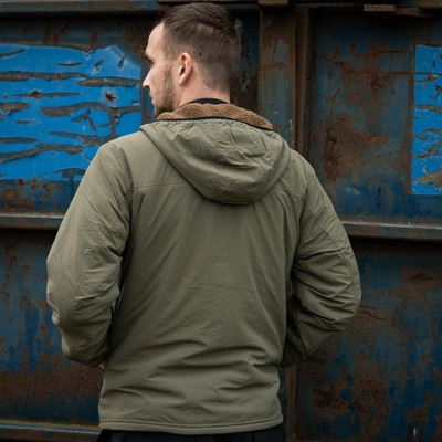 Kurtka dwustronna SHERPA SOFTSHELL COYOTE/GREEN