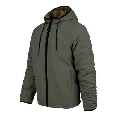 Kurtka dwustronna SHERPA SOFTSHELL COYOTE/GREEN