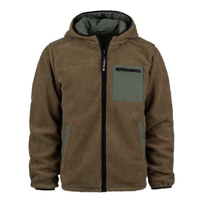Kurtka dwustronna SHERPA SOFTSHELL COYOTE/GREEN