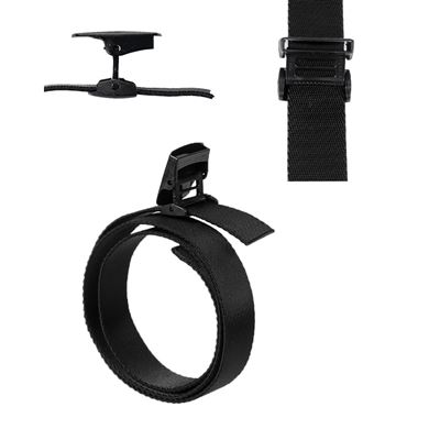 Elastyczny pasek do spodni QUICK z plastikową klamrą YKK® ČIERNY