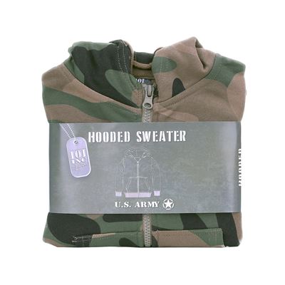 Bluza dziecięca z zamkiem błyskawicznym i kapturem WOODLAND