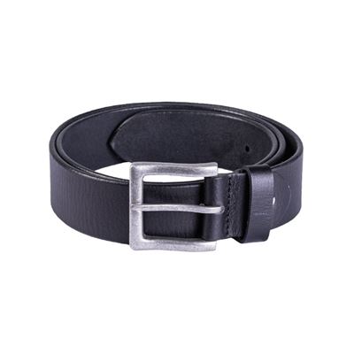 Pasek NAPPA z metalową klamrą ze skóry BLACK