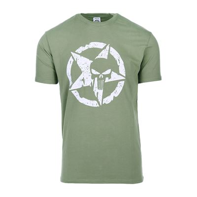 Koszulka ALLIED STAR - PUNISHER z krótkim rękawem GREEN