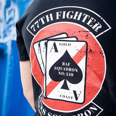 Koszulka 77th Aces Fighter Squadron CZARNA FOSTEX 133663 4