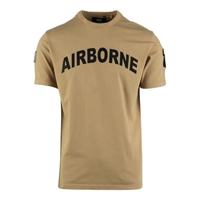 Koszulka AIRBORNE z naszywką 101. Dywizji na rękawie, kolorystyka SAND FOSTEX 133670-P 2