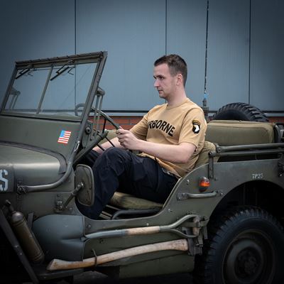 Koszulka AIRBORNE z naszywką 101. Dywizji na rękawie, kolorystyka SAND FOSTEX 133670-P 5