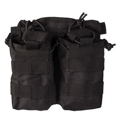 Torba na magazynek otwarta podwójna M4/M16 CZARNA