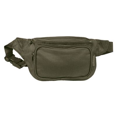 Saszetka FANNY PACK dwie przegródki ZIELONA