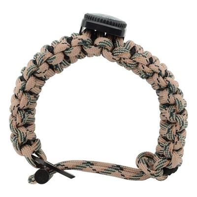 Bransoletka PARACORD z wyposażeniem SURVIVAL