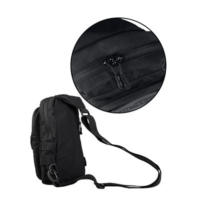 Plecak CROSSBODY z wiązaniem MOLLE BLACK