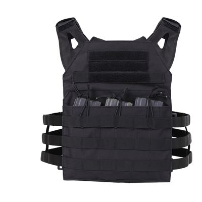 Kamizelka MOLLE do przenoszenia płyt lekka BLACK oversize