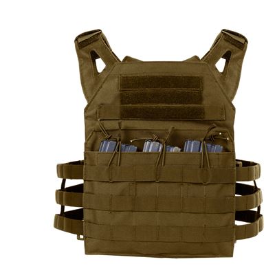 Kamizelka MOLLE do noszenia płyt, lekka, COYOTE BROWN, rozmiar oversize