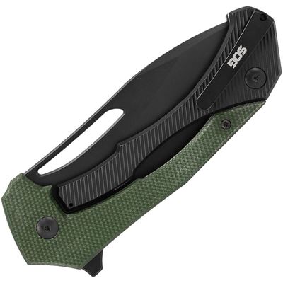 Nóż składany BULWARK FL z gładkim ostrzem GREEN