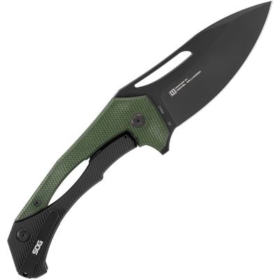 Nóż składany BULWARK FL z gładkim ostrzem GREEN
