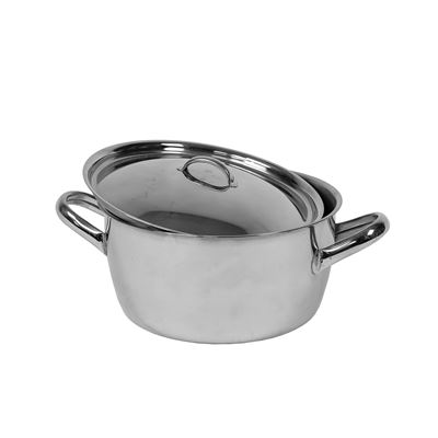 Garnek ze stali nierdzewnej 18 cm z pokrywką 2 litry