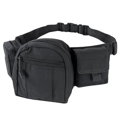 Saszetka FANNY PACK z paskiem CZARNA