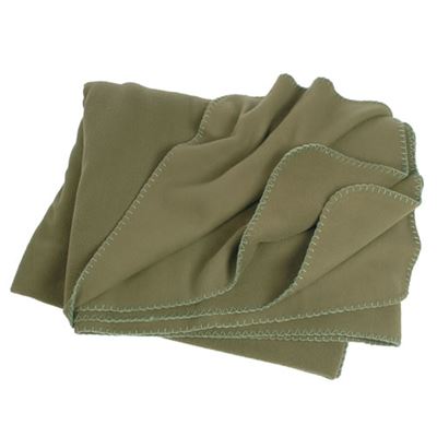 Koc POLY-FLEECE 150x200 z pokrowcem ZIELONY
