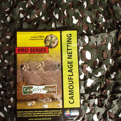 Siatka maskująca PRO BASIC plastikowa WOODLAND rozmiar 2,4 x 6 m