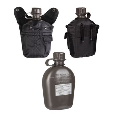 Butelka polowa US IMPORT 1 l z opakowaniem CZARNA