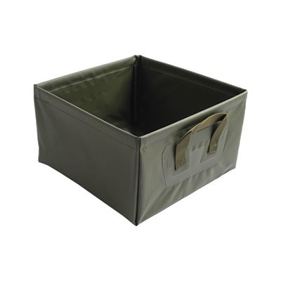 Plastikowy pojemnik na wodę kwadratowy 13l składany GREEN