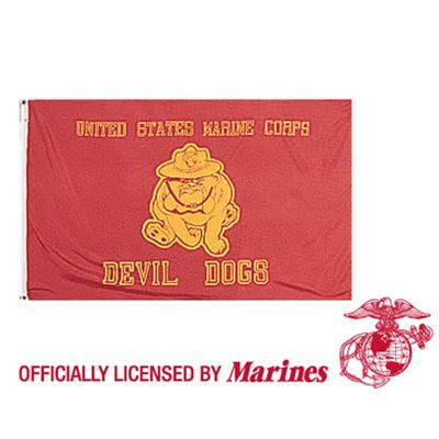Flaga USMC DEVIL DOGS RED