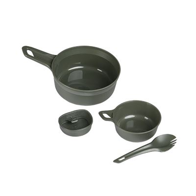 Zastawa stołowa WILDO® ADVENTURER zestaw 4 elementów ZIELONY