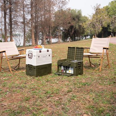 Składane pudełko z pokrywą 42 l, ZIELONE NILS Camp 15-03-603 6