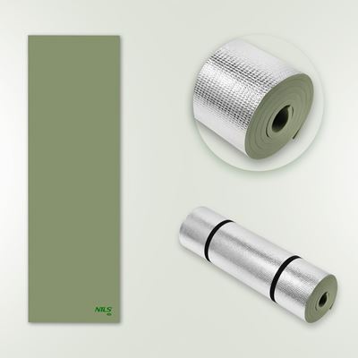 Mata piankowa z folią ALU 190x60x1,2 cm ZIELONA/ALU  15-05-408 9