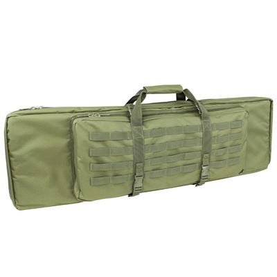 Torba na karabin 105 cm z 3 kieszeniami i paskami ZIELONA