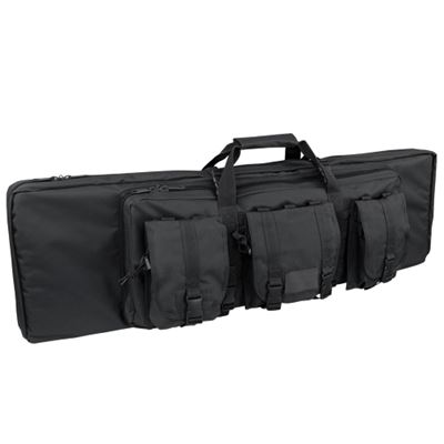 Torba na karabin 105 cm z 3 kieszeniami i paskami CZARNA