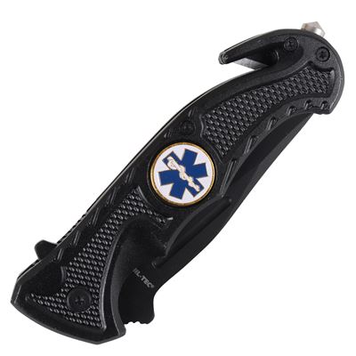 Nóż składany z klipsem i ostrzem RESCUE EMS