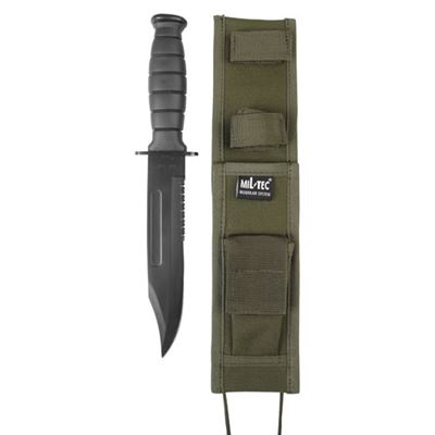 Nóż bojowy US ARMY z modułowym etui, ZIELONY