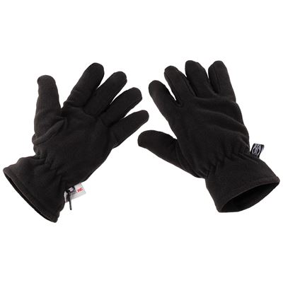 Rękawice z palcami z polaru Thinsulate BLACK