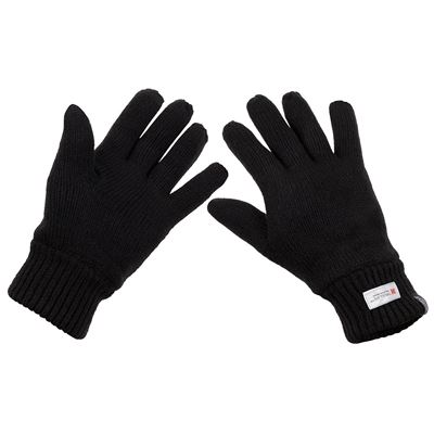 Rękawice z dzianiny Thinsulate™ BLACK