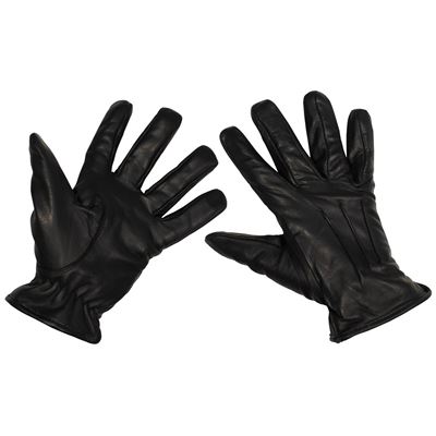 Skórzane rękawice kevlarowe BLACK