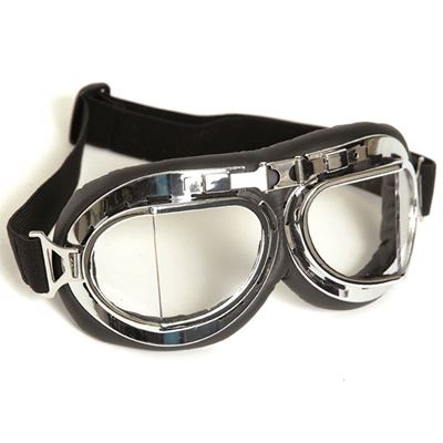 Gogle typu RAF pilot CHROM