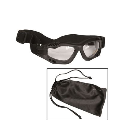 Gogle COMMANDO AIR Mil-Tec BLACK CZARNE