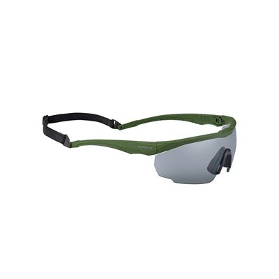 Okulary SWISS EYE® BLACKHAWK oprawka ZIELONA / 3 szkła