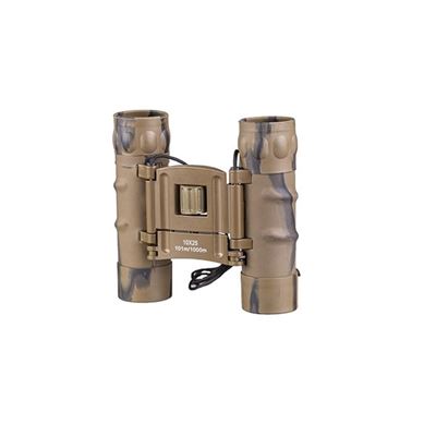Gumowana lornetka 10x25 GEN II z futerałem DESERT