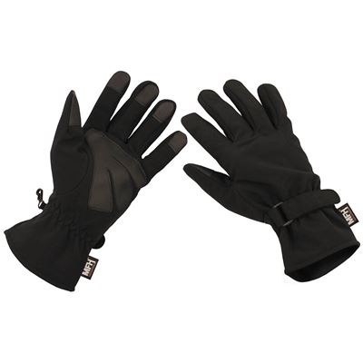 Rękawiczki SOFTSHELL BLACK