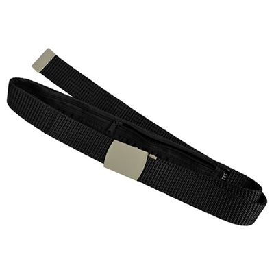 Pasek US 30 mm z ukrytą kieszenią CZARNY