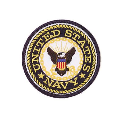 Naszywka U.S. NAVY okrągła 7,5 cm