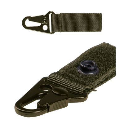 Pasek / brelok z karabińczykiem 7 cm ZIELONY