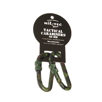 Karabina TAKTICZNA śrubowa 60 mm WOODLAND para