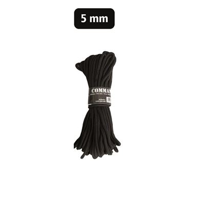 COMMANDO przewód pomocniczy 5 mm / 15 m CZARNY