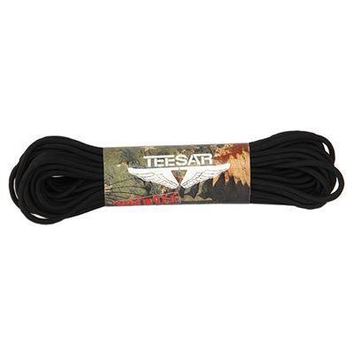Amerykańska linka spadochronowa ø 3 mm / 30 m / 100 stóp CZARNA