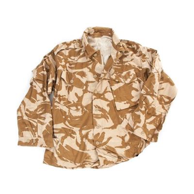 Bluza brytyjska polna z długimi rękawami DPM DESERT używana
