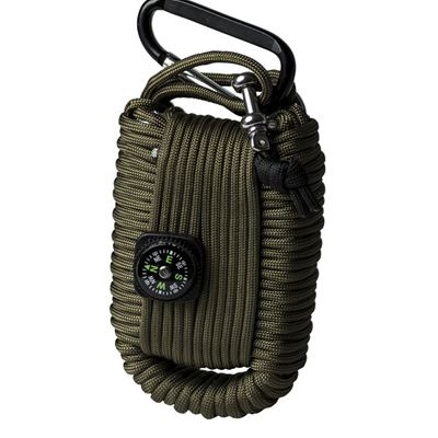 Zestaw survivalowy SURVIVAL PARACORD ZIELONY