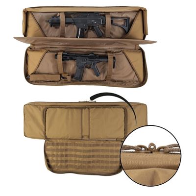 Torba na dwa karabiny LASER MODULAR z paskami na plecy COYOTE