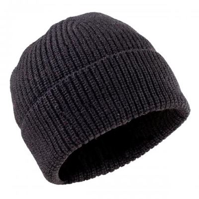 Zimowa czapka z dzianiny CLASSIC MERINO wool BLACK